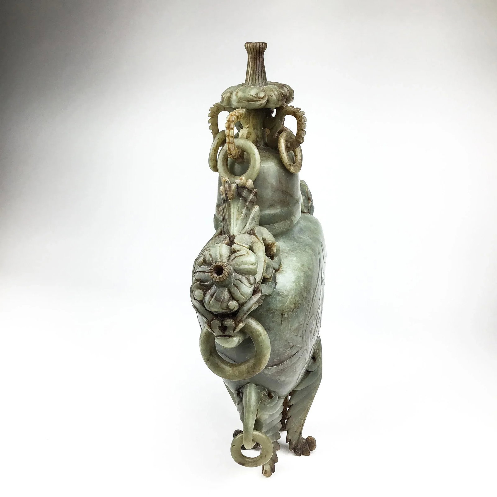 Carved Chinese Soapstone Ritual Ewer - 6