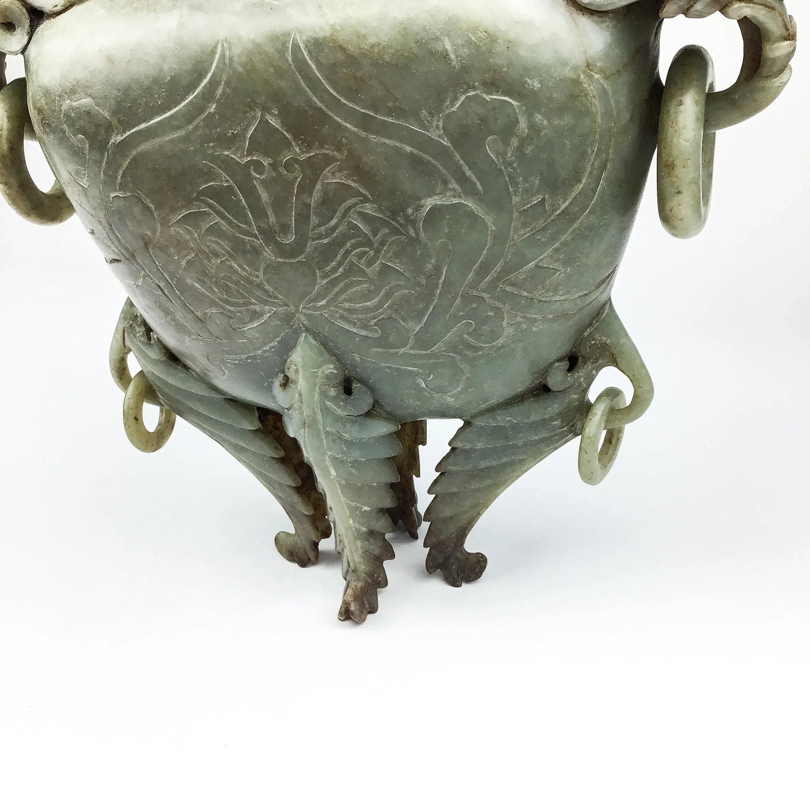 Carved Chinese Soapstone Ritual Ewer - 7