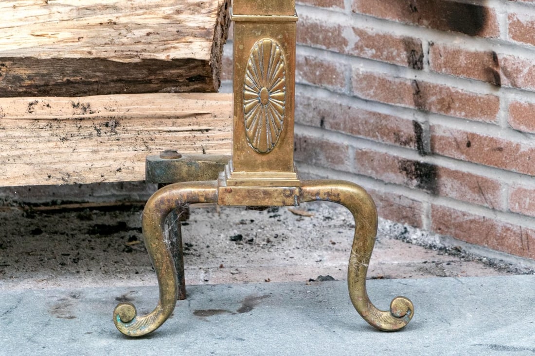 A Wonderful Collection of Antique Brass Fireplace Accessories - 9