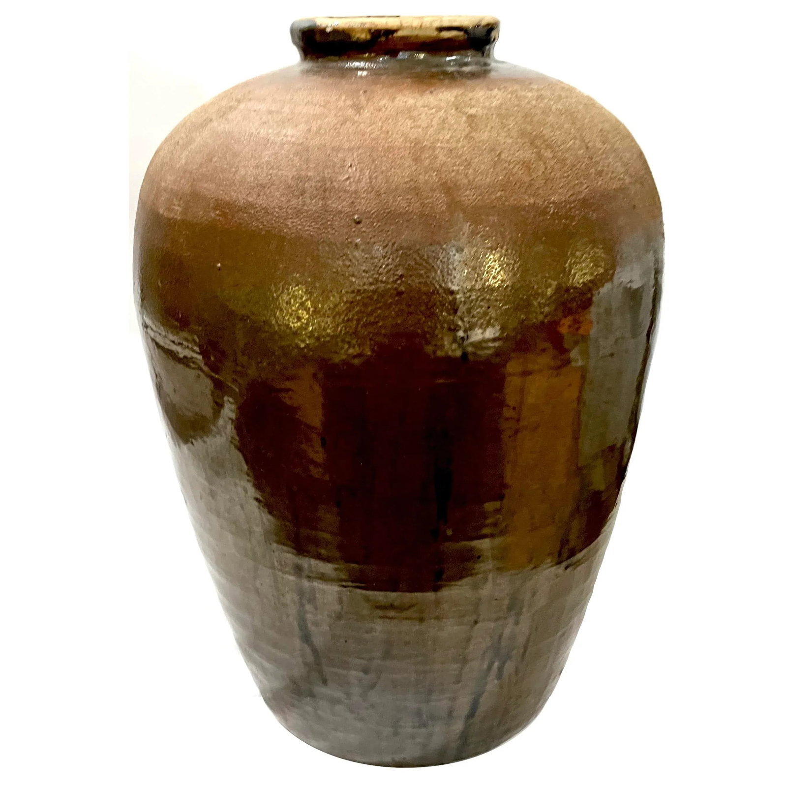 19th Century Japanese Tsubo Stoneware Storage Jar - 3