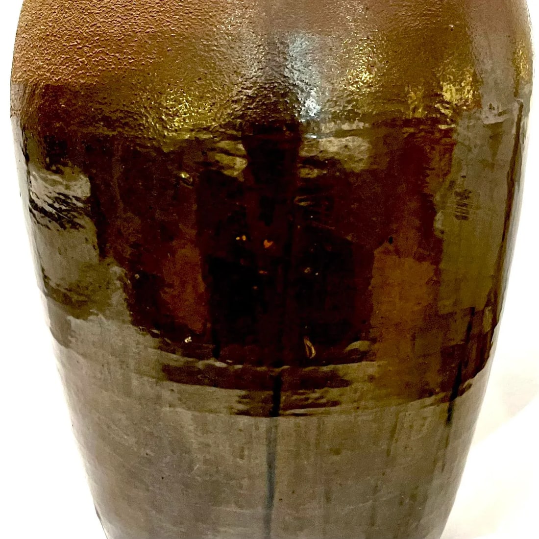 19th Century Japanese Tsubo Stoneware Storage Jar - 8