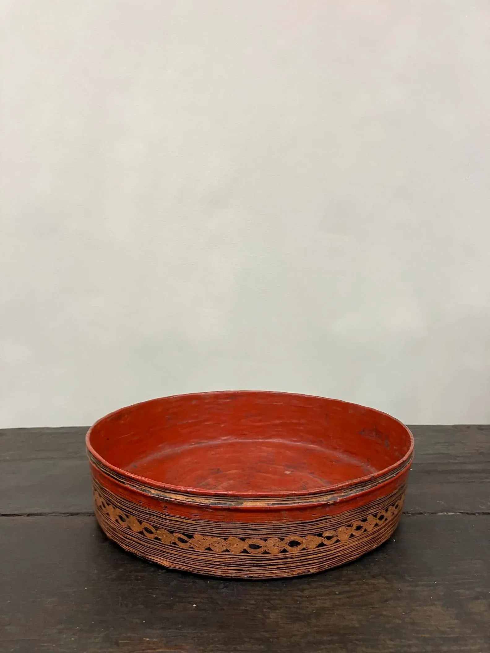 19th Century Burmese 3-Piece Round Lacquered Betel Nut Box - 10