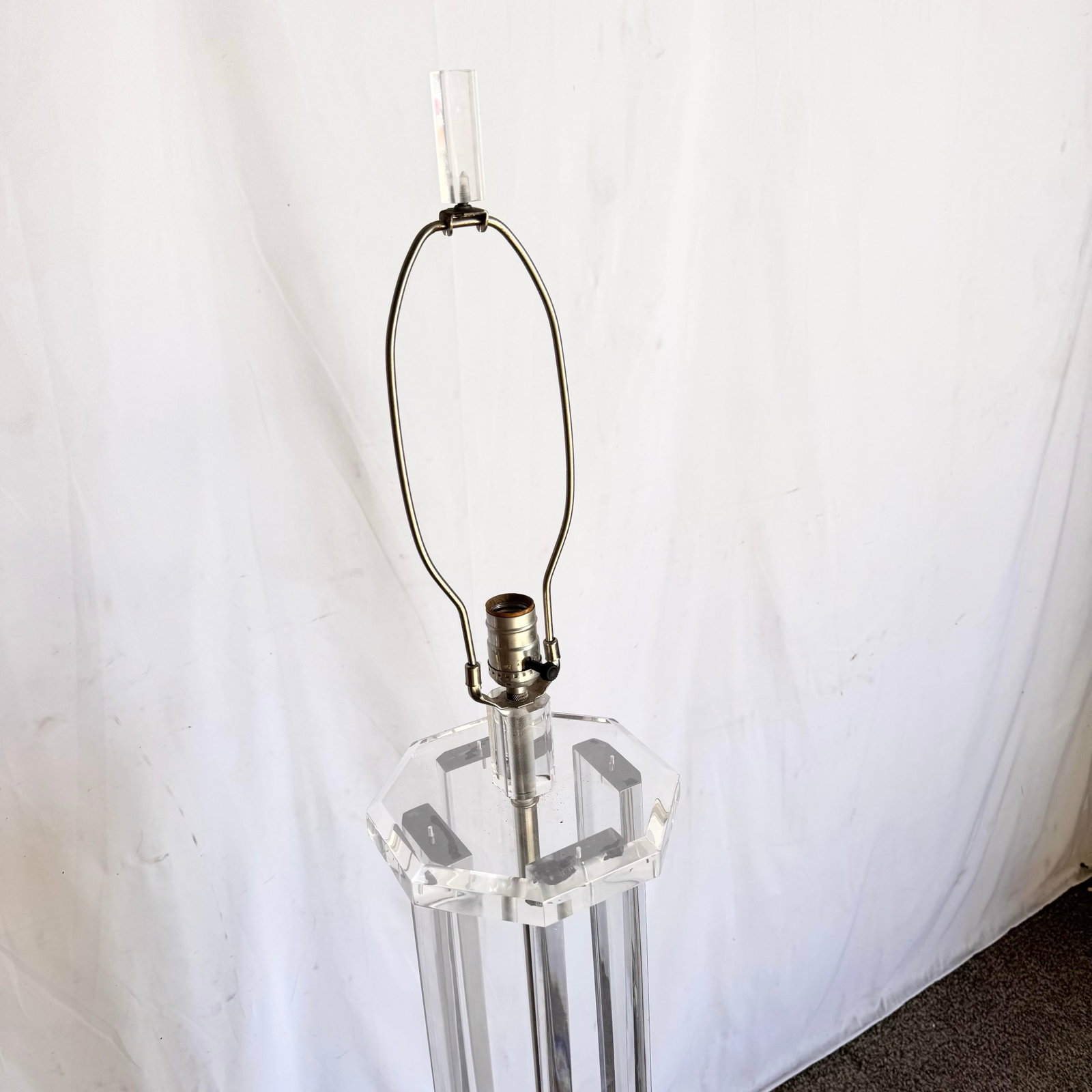 Vintage Mid Century Modern Lucite Floor Lamp - 5