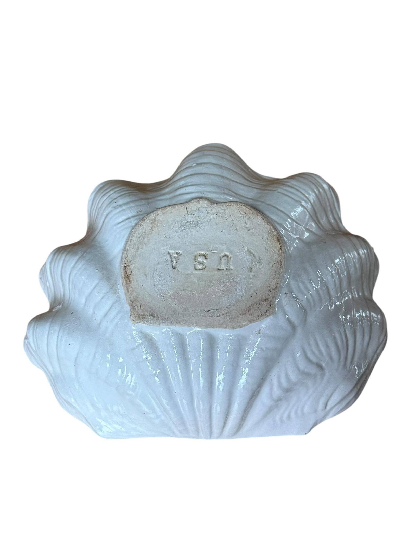 South Seas Stoneware Shell Bowl Planter - 4