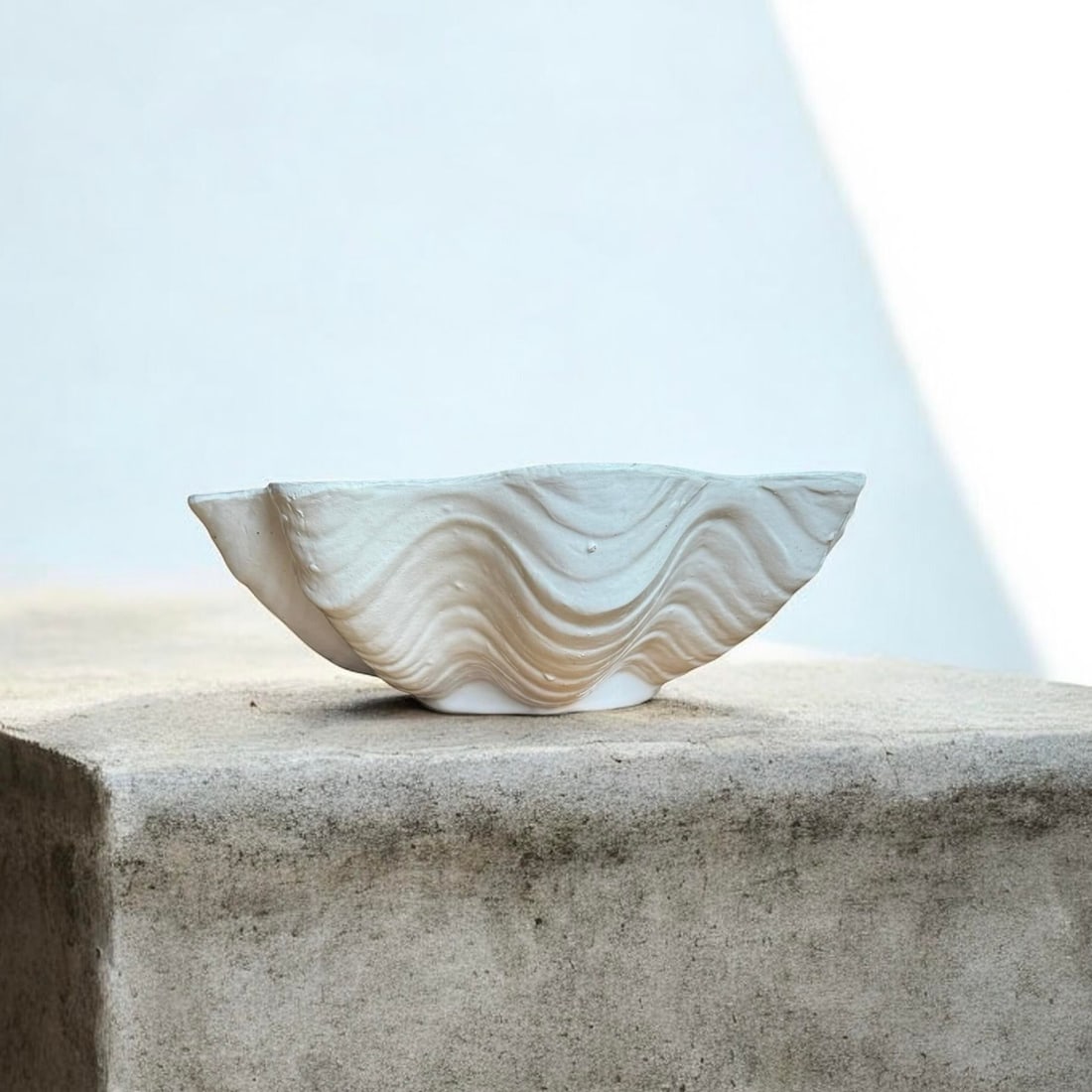 South Seas Stoneware Shell Bowl Planter - 8