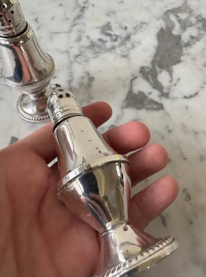 Vintage Sterling Silver Salt and Pepper Shakers by Raimond Manufacturing & Co. - Weighted/Stamped - 3
