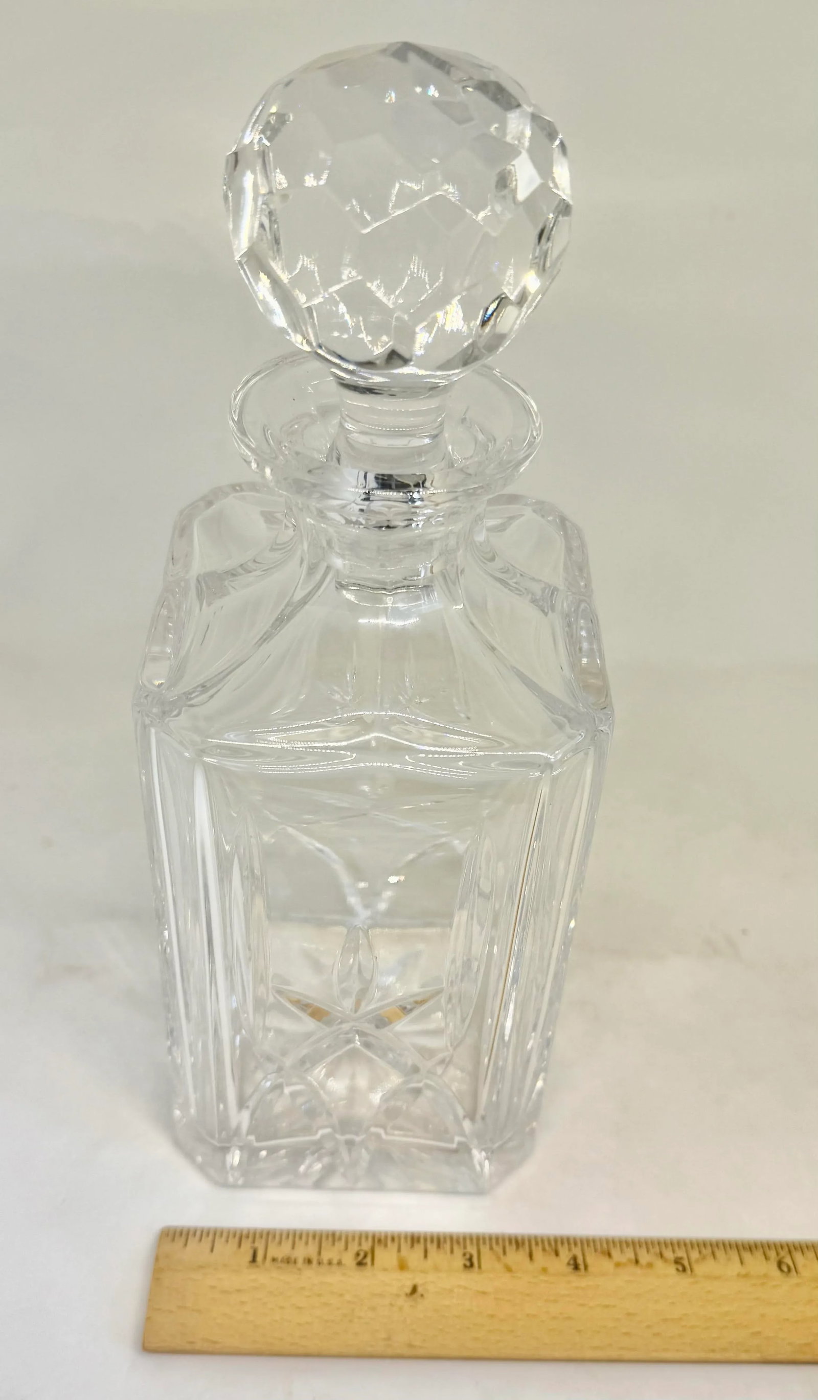 Vintage Atlantis Lead Crystal Decanter With Stopper, Signed - 10