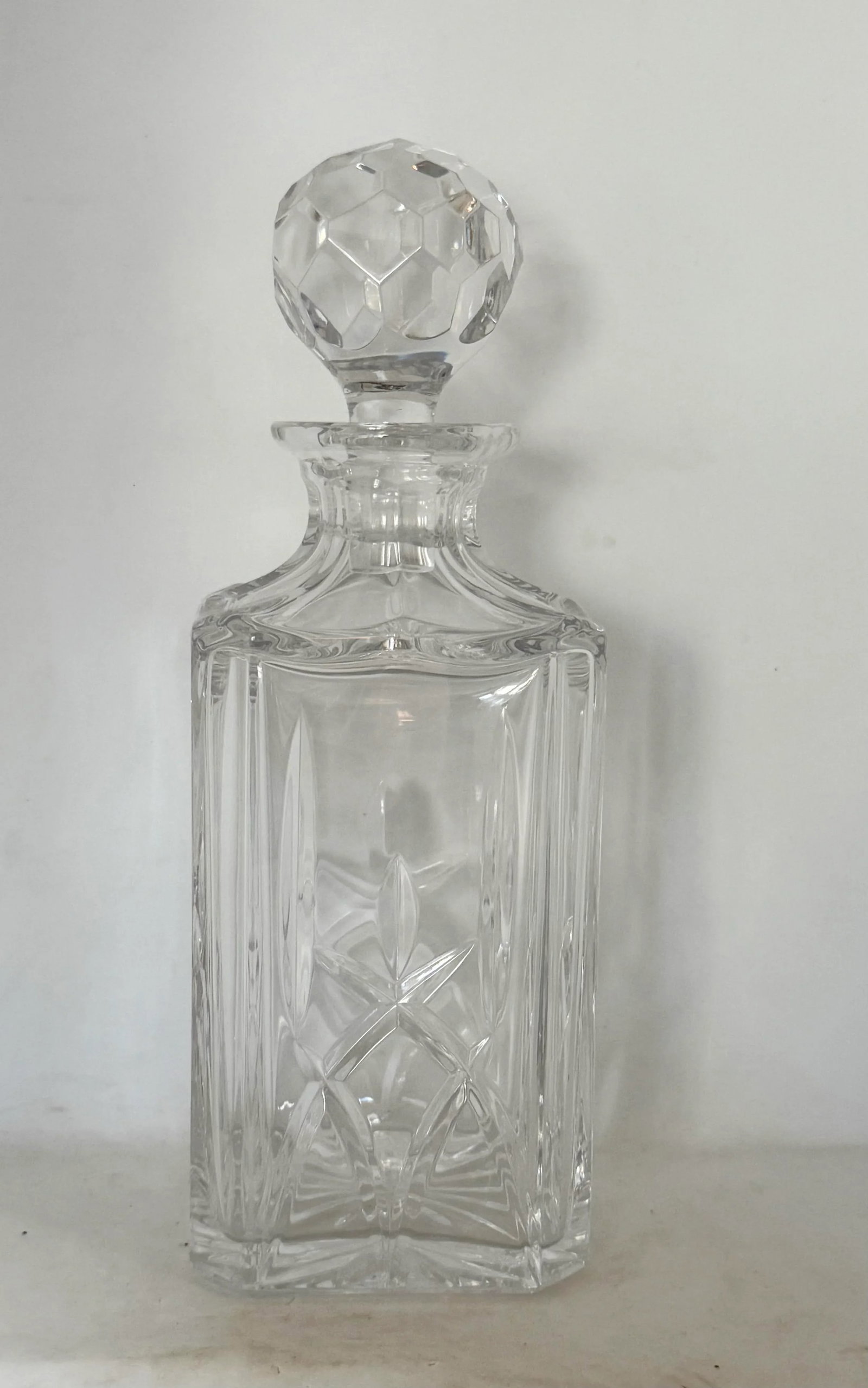 Vintage Atlantis Lead Crystal Decanter With Stopper, Signed - 11