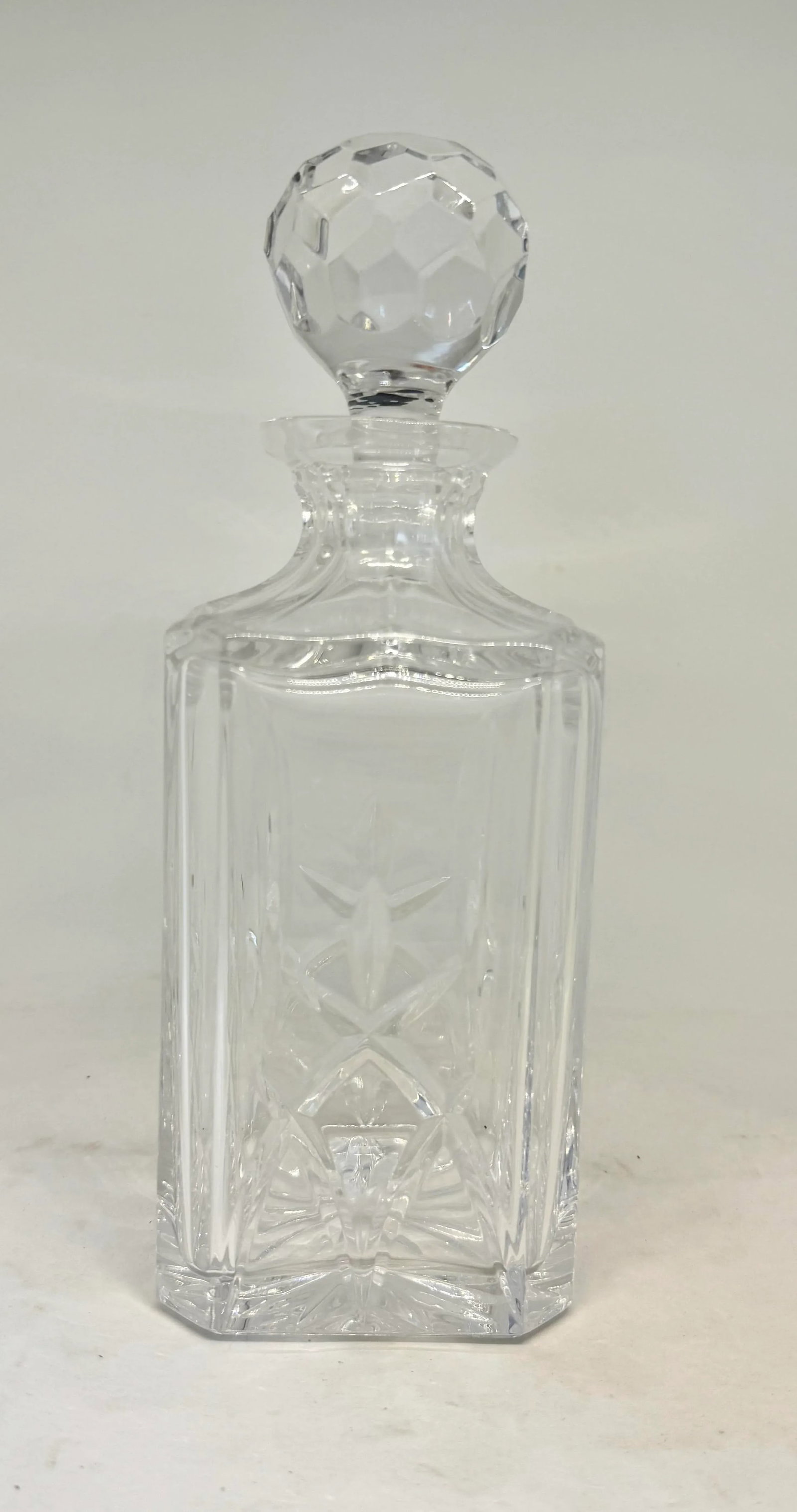 Vintage Atlantis Lead Crystal Decanter With Stopper, Signed - 2
