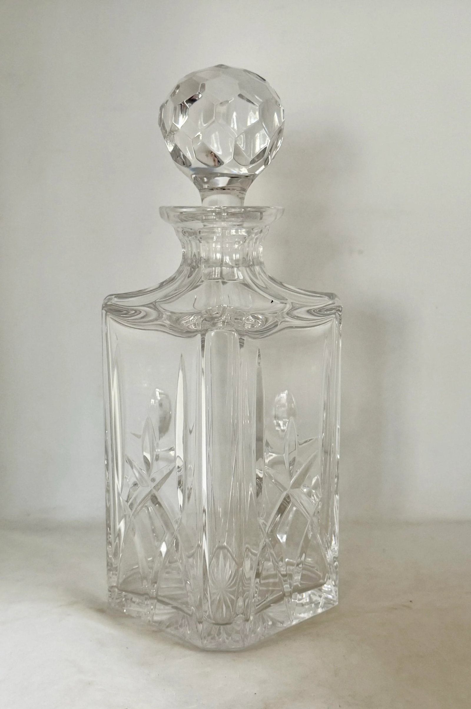Vintage Atlantis Lead Crystal Decanter With Stopper, Signed - 4