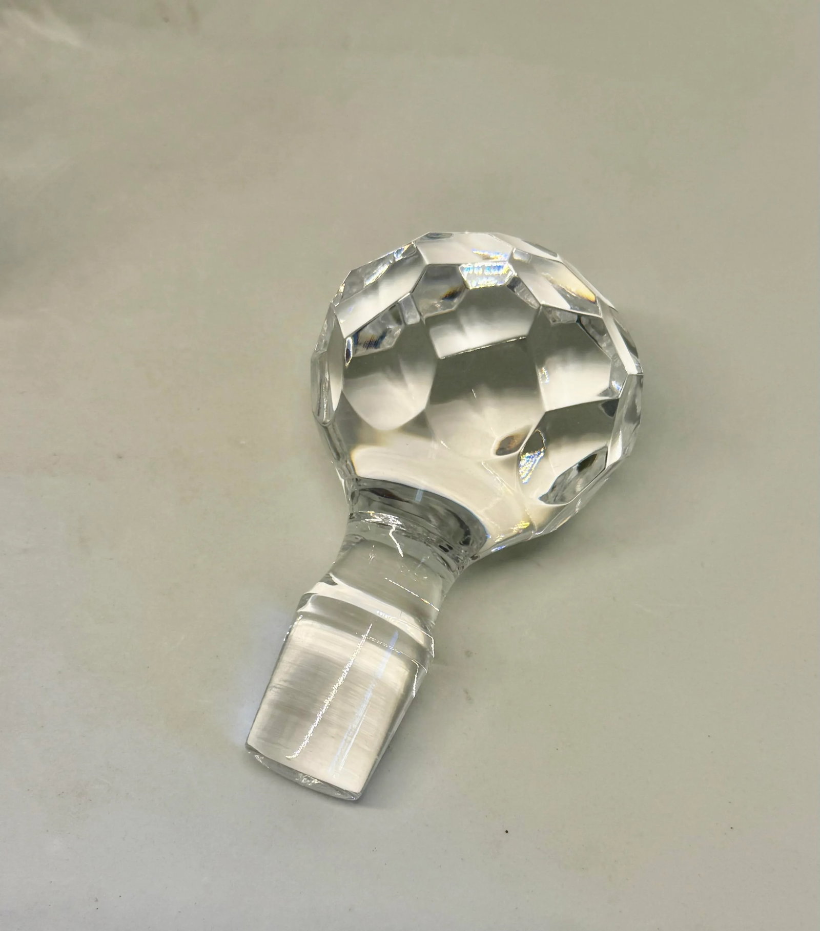 Vintage Atlantis Lead Crystal Decanter With Stopper, Signed - 6