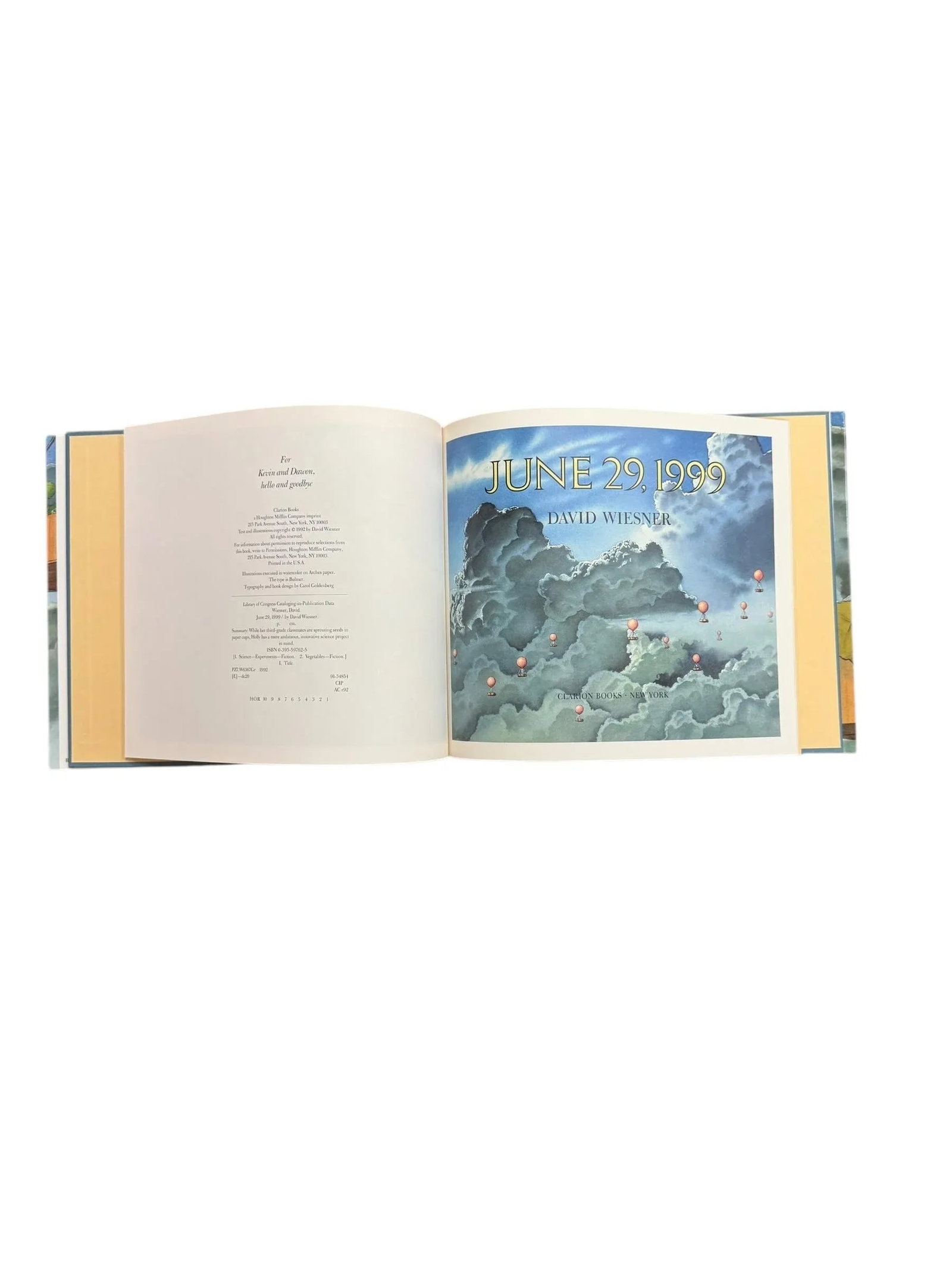 1992 First Edition Children's Hardcover Book June 29, 1999 by David Wiesner - 6