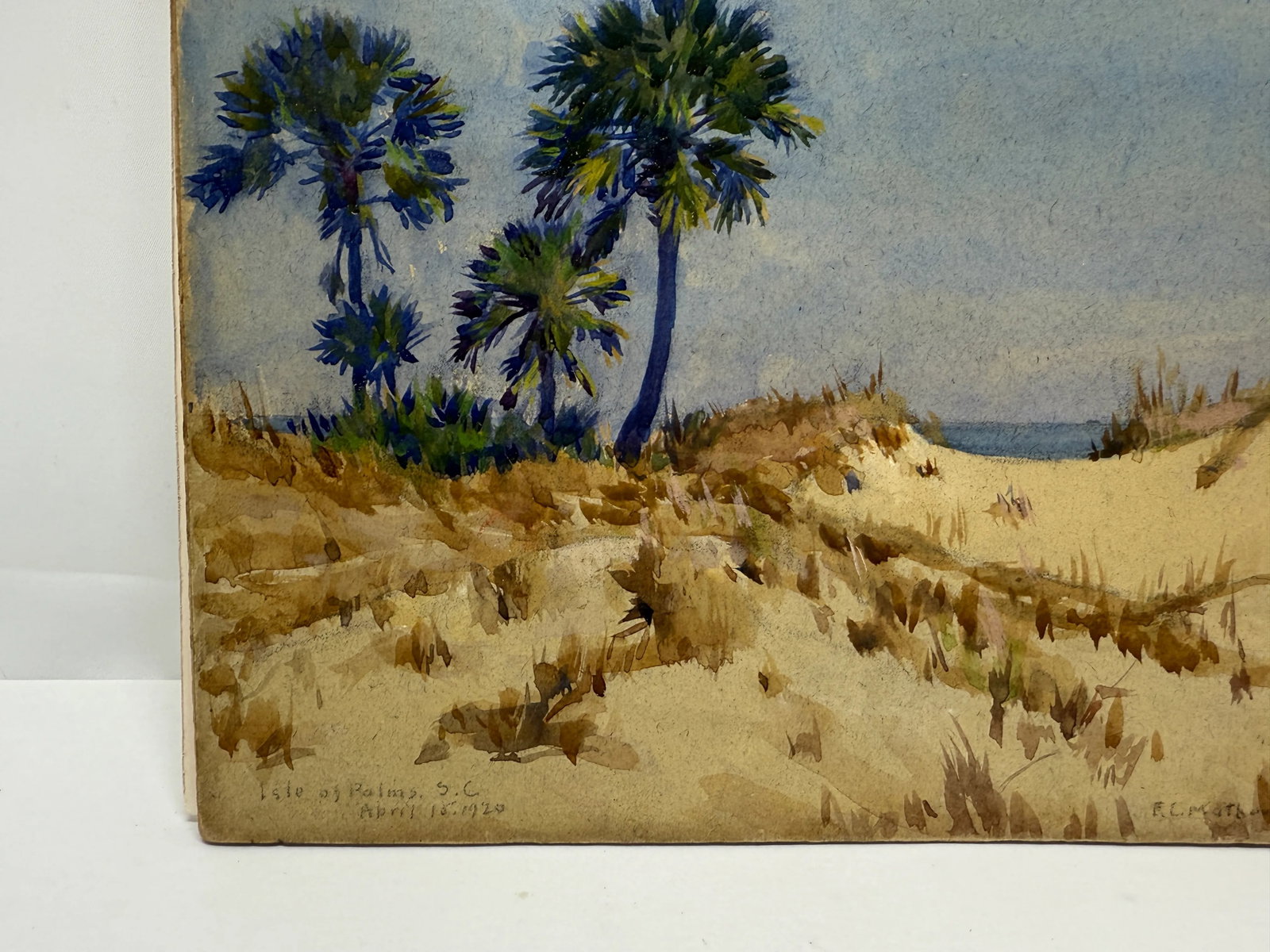 Frank C. Mathewson (American, 1862-1941) Dune Palmettos, Isle of Palms, 1920 - 7