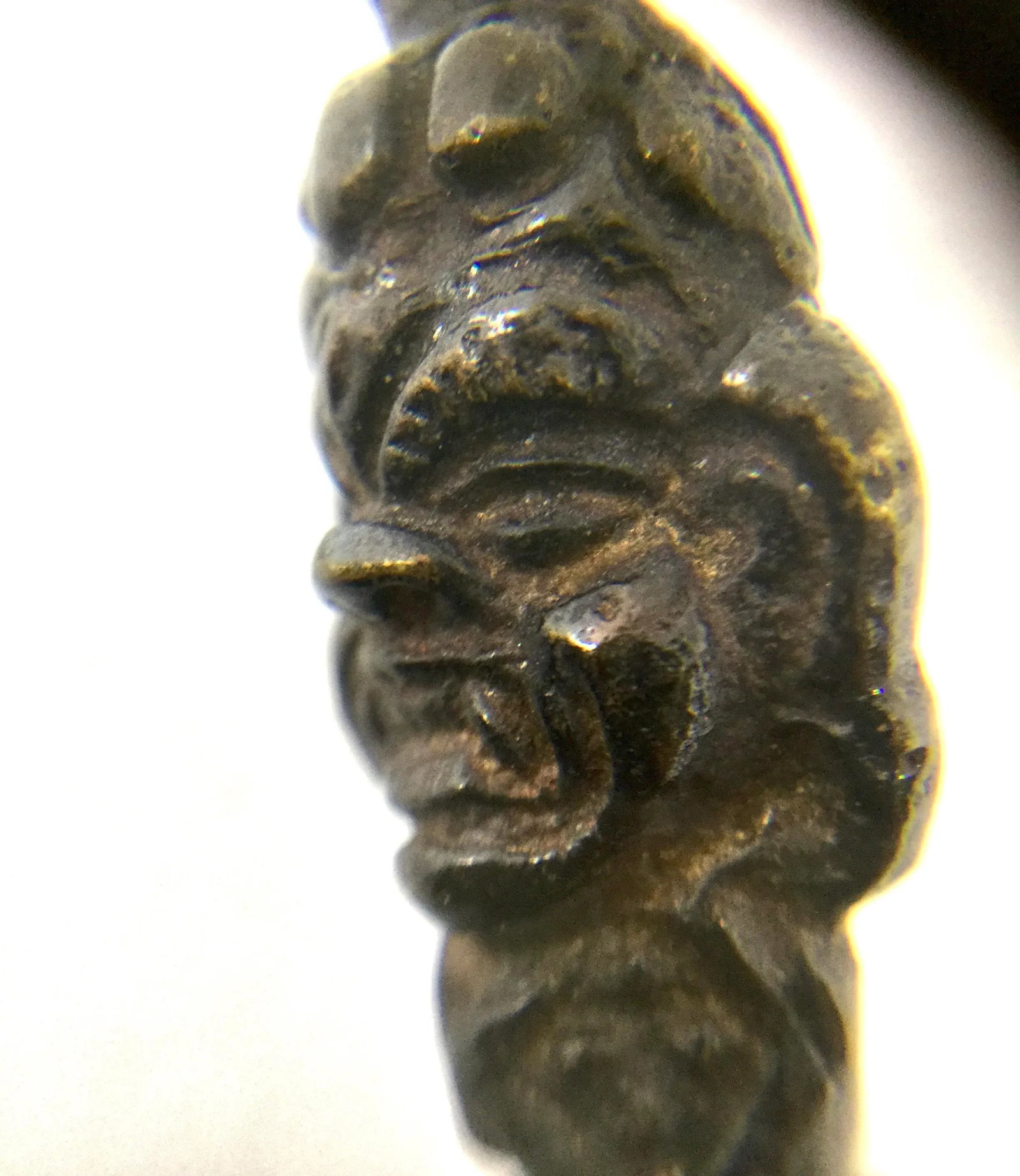Antique Tibet Bronze Vajrakila Dagger/ Vajra Dorje - 8