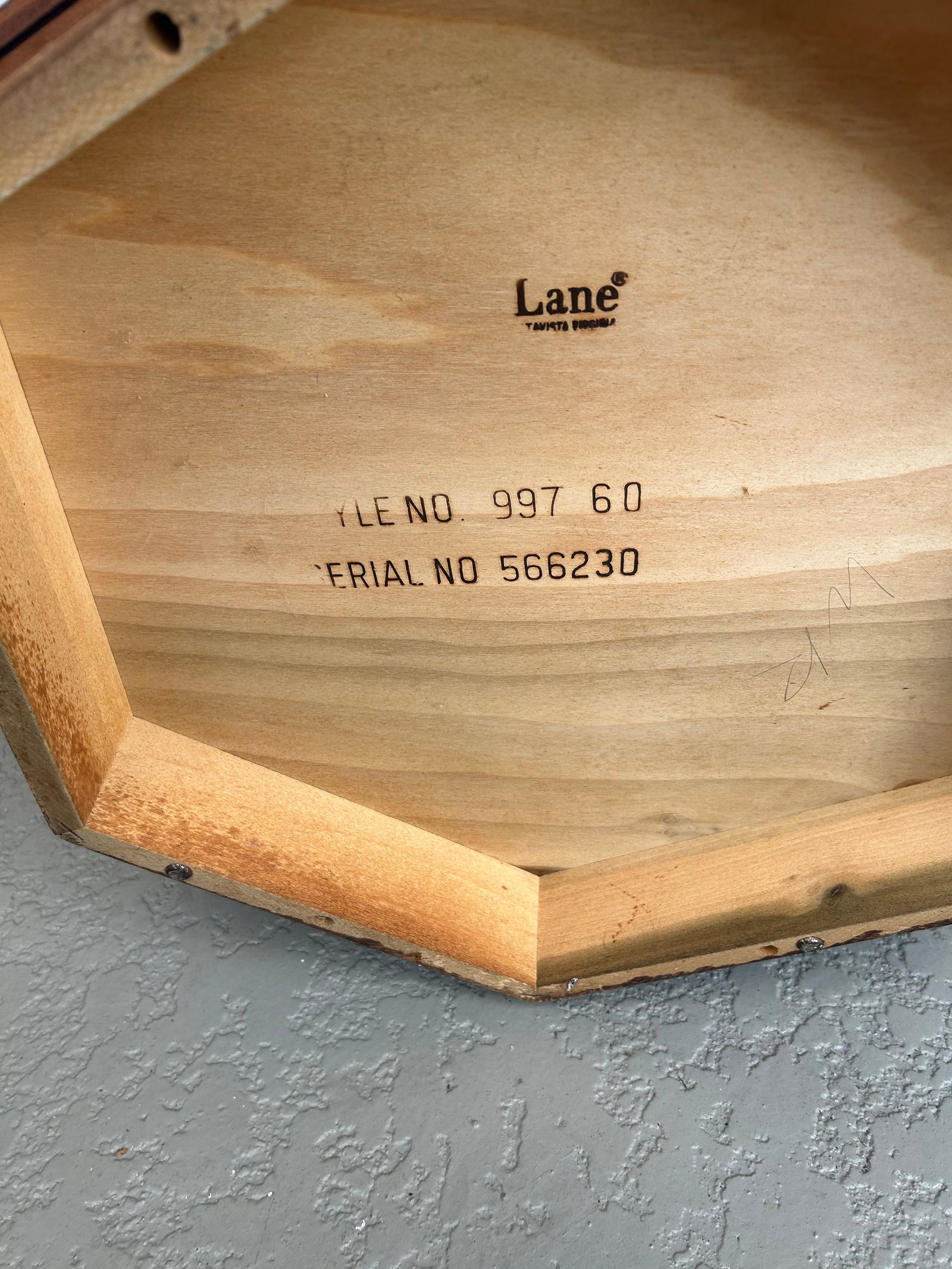 Lane Furniture Round Solid Walnut Accent Table 1960's - 7