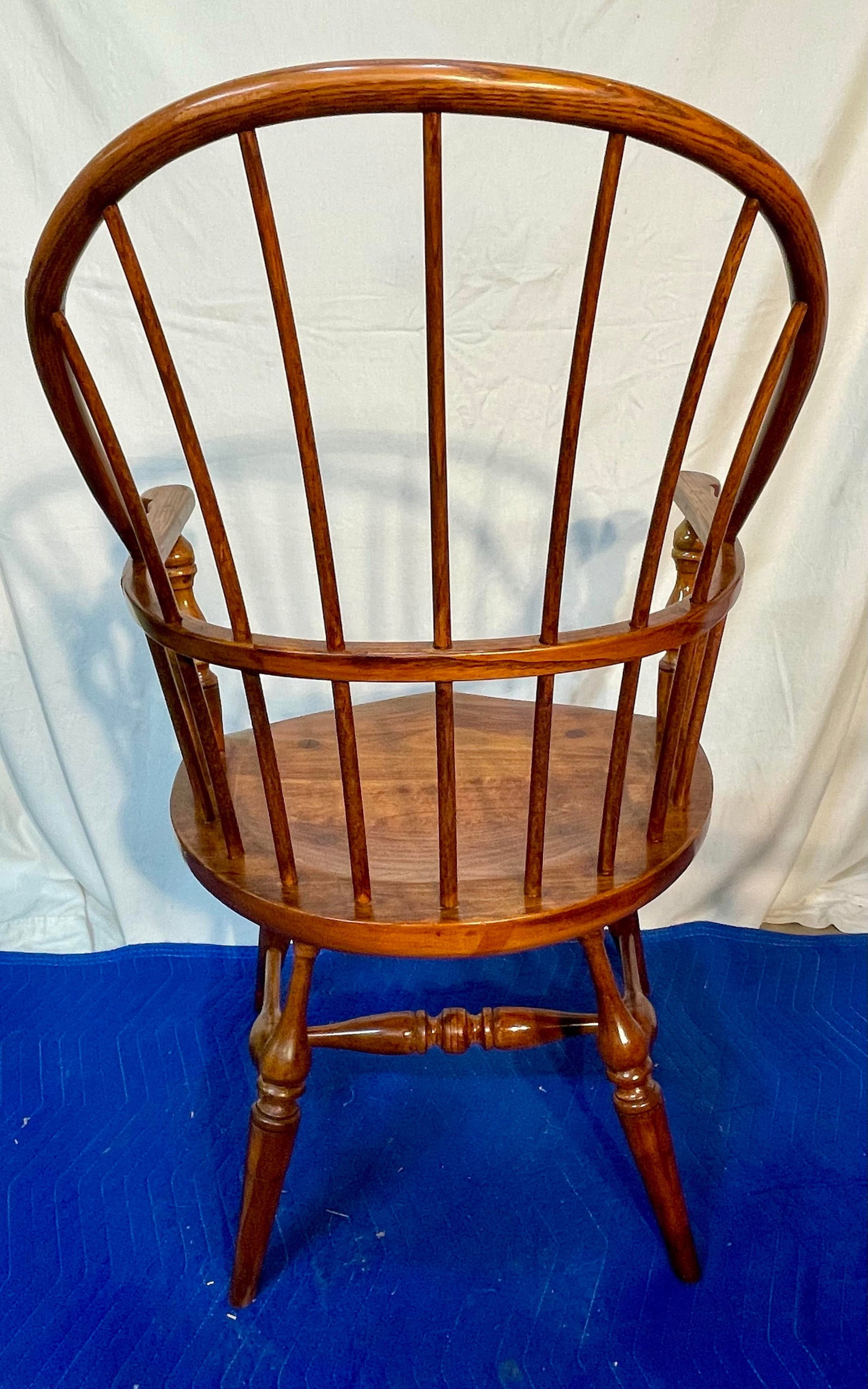 1980s Fredrick Duckloe Sack Back Windsor Chairs, a Pair - 7