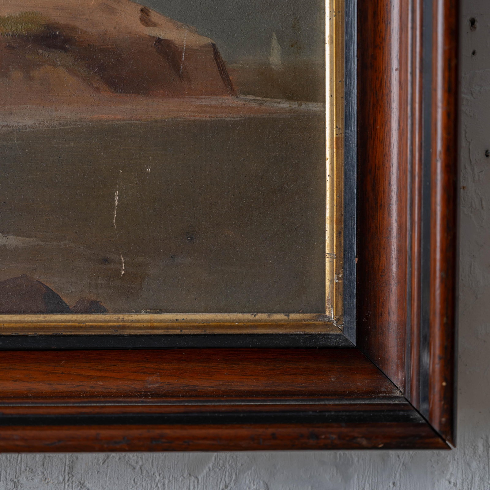 Montauk Point Lighthouse Oil Painting, Signed Mary L. McCormick, 1893 - 7
