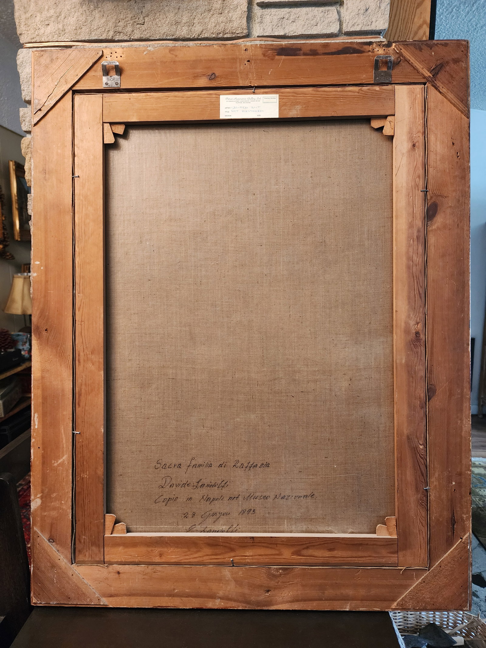 Incredible 19th Century Oil Painting of the Sacred Family Beautifully Framed - 6