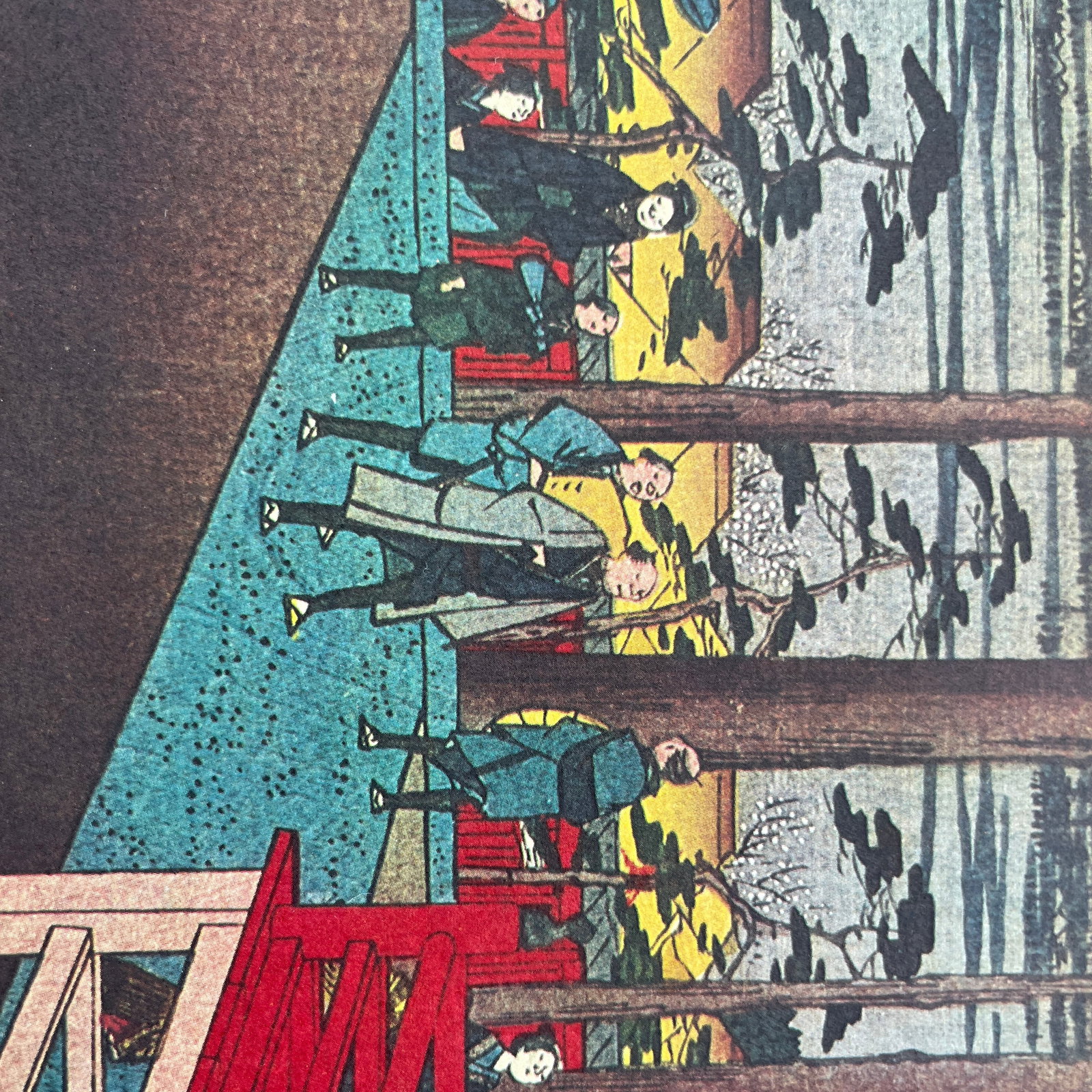 Mid 20th Century Hiroshige: Oji Inari Shrine - High-Quality Woodblock Reproduction - 4