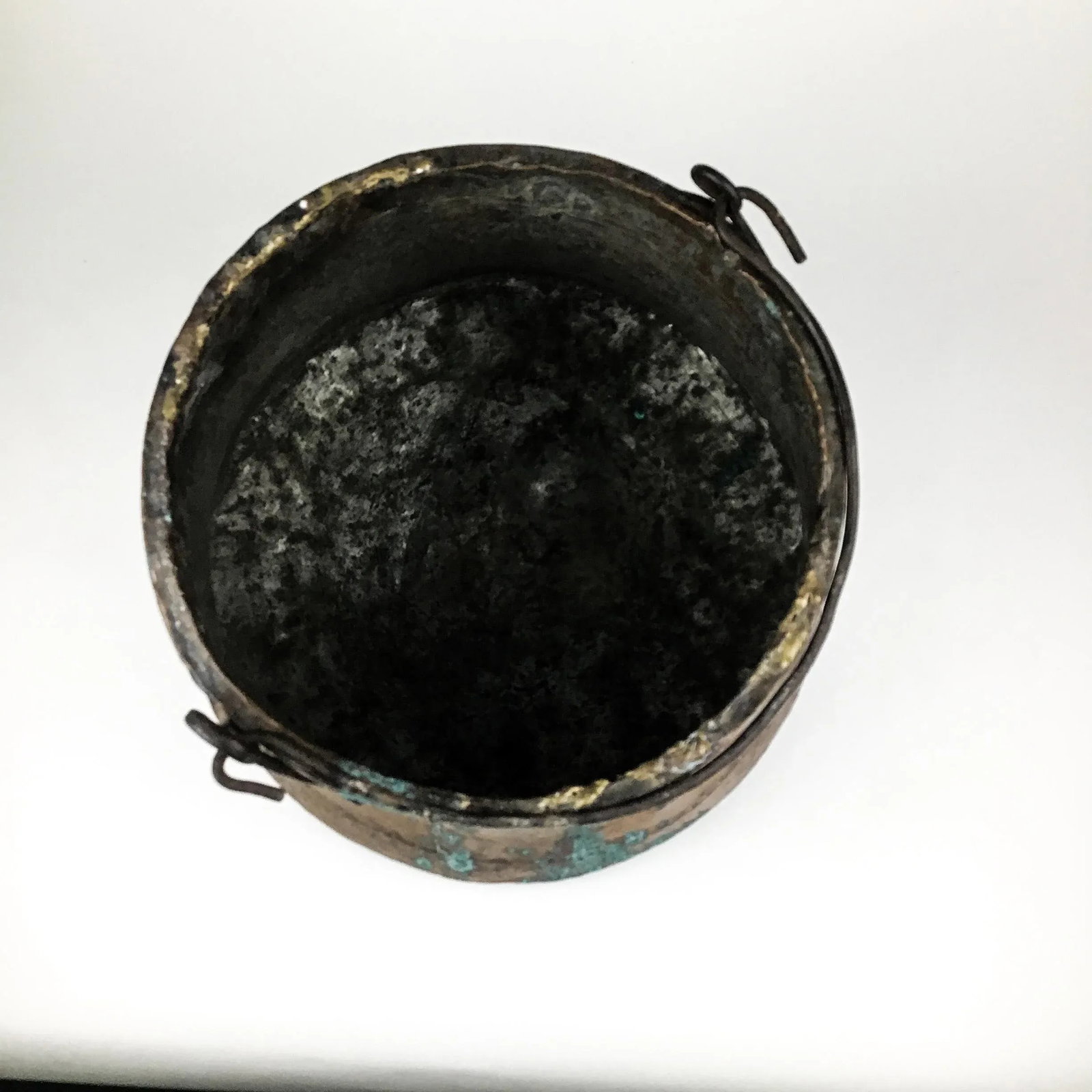 Antique French Copper & Brass Kettle or Chimney Pot - 6