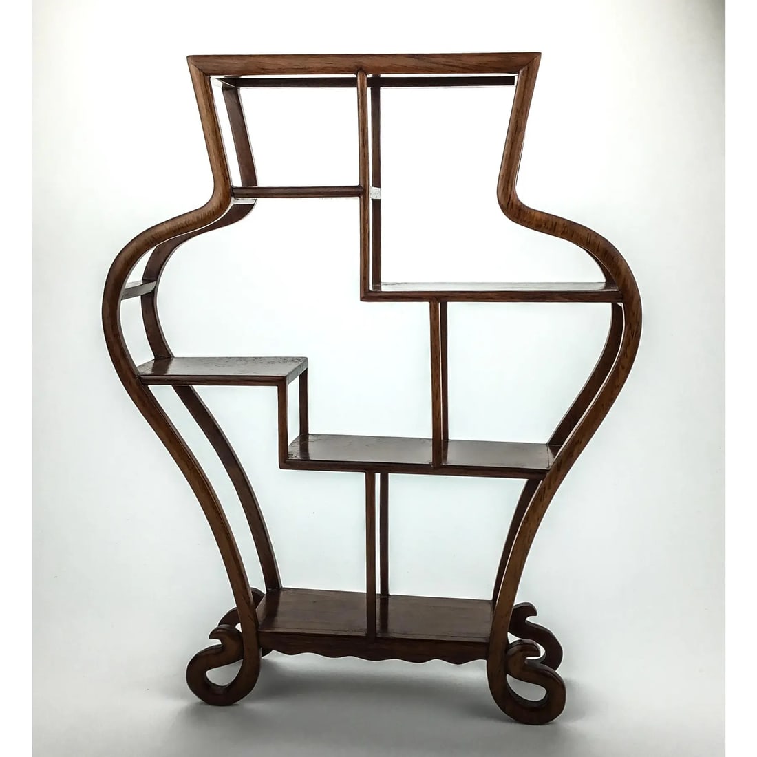 Tabletop Chinese Rosewood Etagere Display - 3