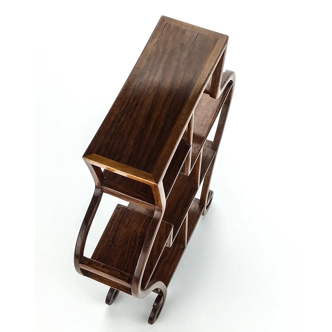 Tabletop Chinese Rosewood Etagere Display - 4