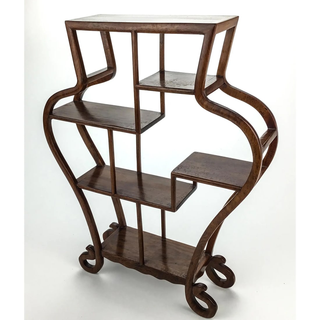 Tabletop Chinese Rosewood Etagere Display - 6