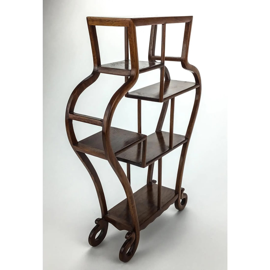 Tabletop Chinese Rosewood Etagere Display - 8