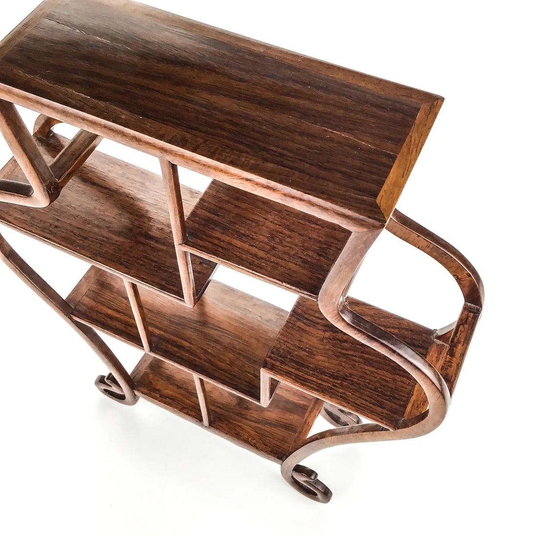 Tabletop Chinese Rosewood Etagere Display - 9