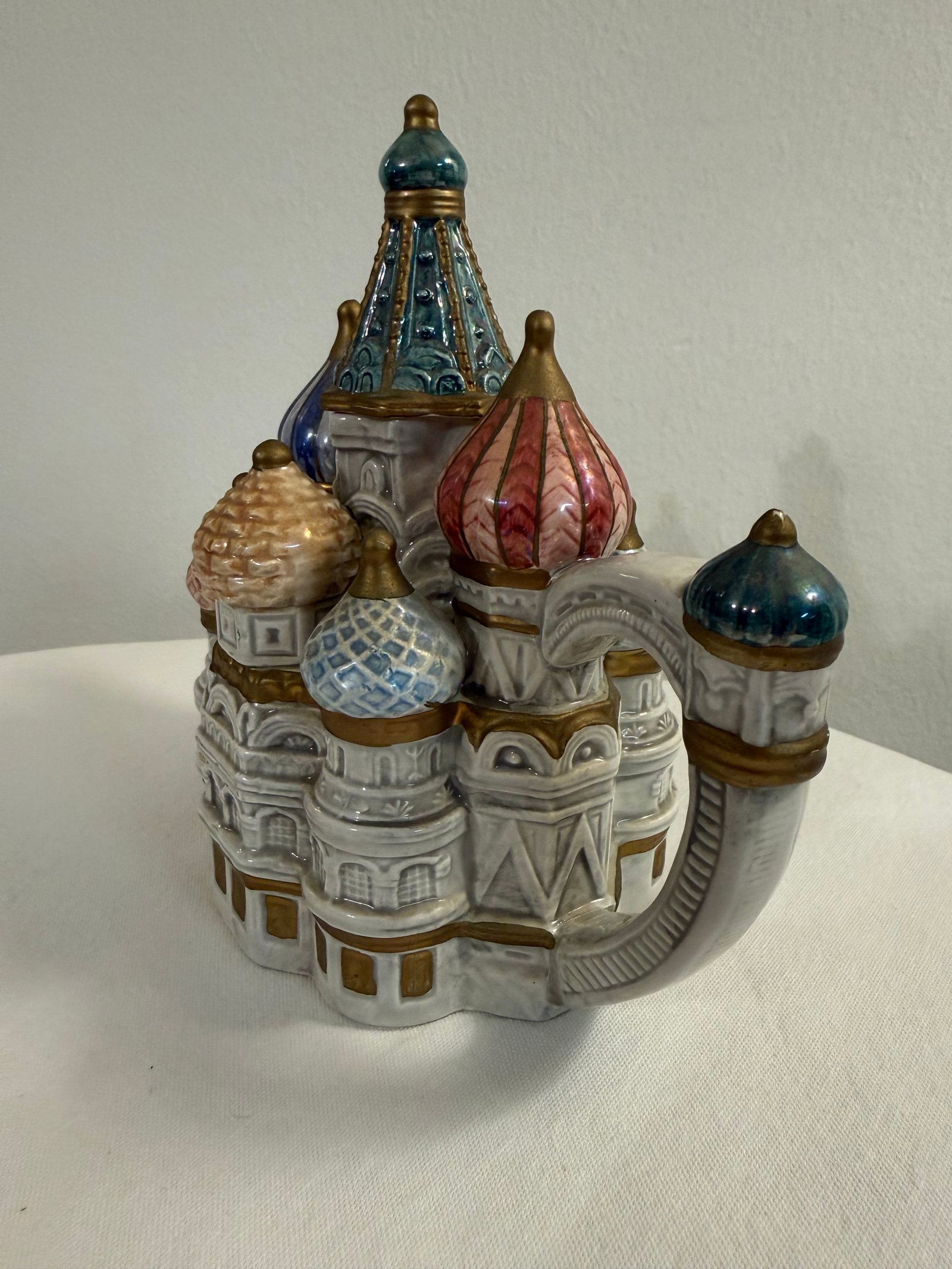 1990s Fitz and Floyd Taj Mahal / St. Basil Cathedral Figural Teapot - Architectural Collectible - 2