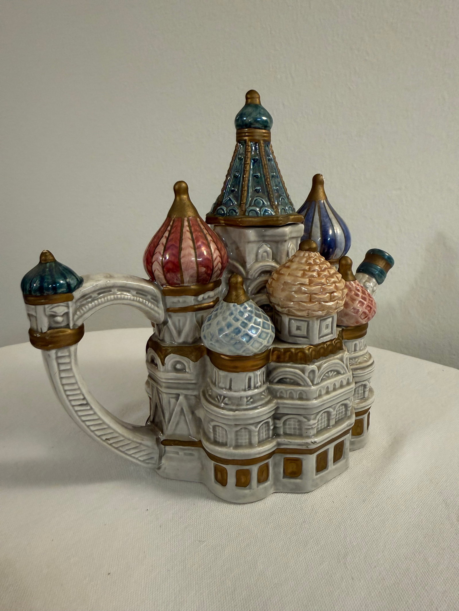 1990s Fitz and Floyd Taj Mahal / St. Basil Cathedral Figural Teapot - Architectural Collectible - 3