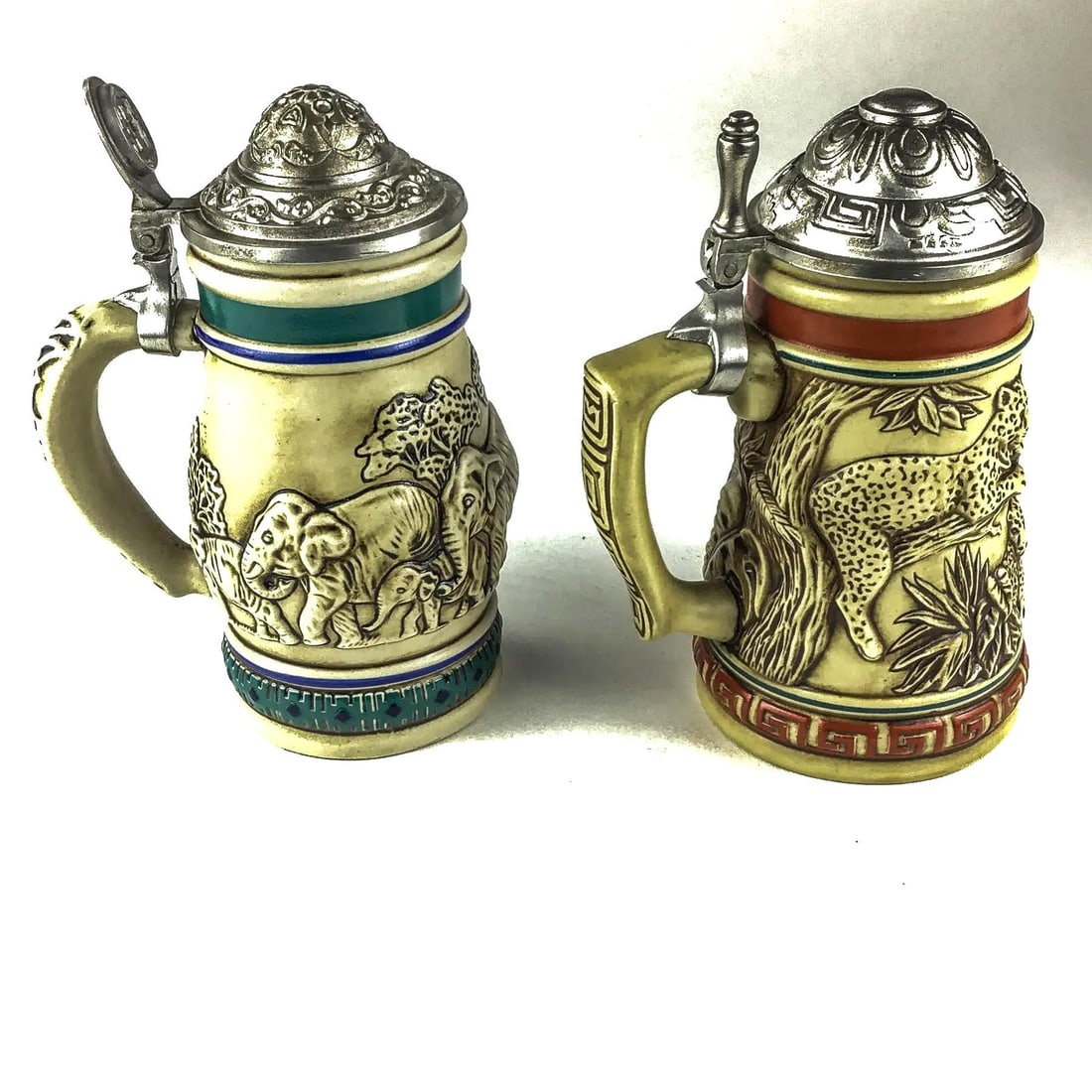 Ceramarte Brazil Beer Steins by Avon - A Pair - 2