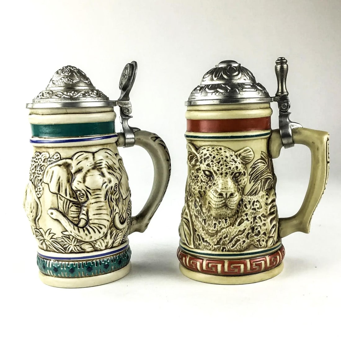 Ceramarte Brazil Beer Steins by Avon - A Pair - 3