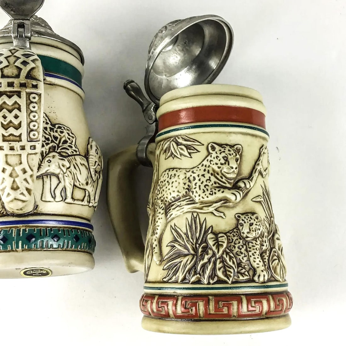 Ceramarte Brazil Beer Steins by Avon - A Pair - 6