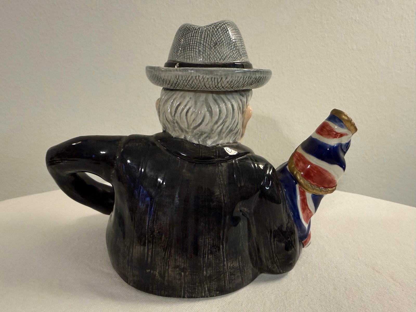 1990s Fitz and Floyd Winston Churchill Character Teapot - 3