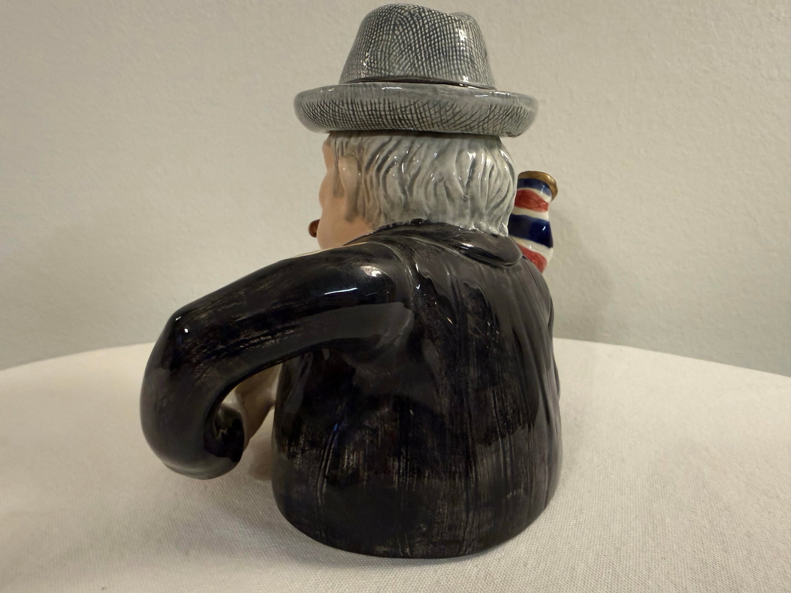 1990s Fitz and Floyd Winston Churchill Character Teapot - 5