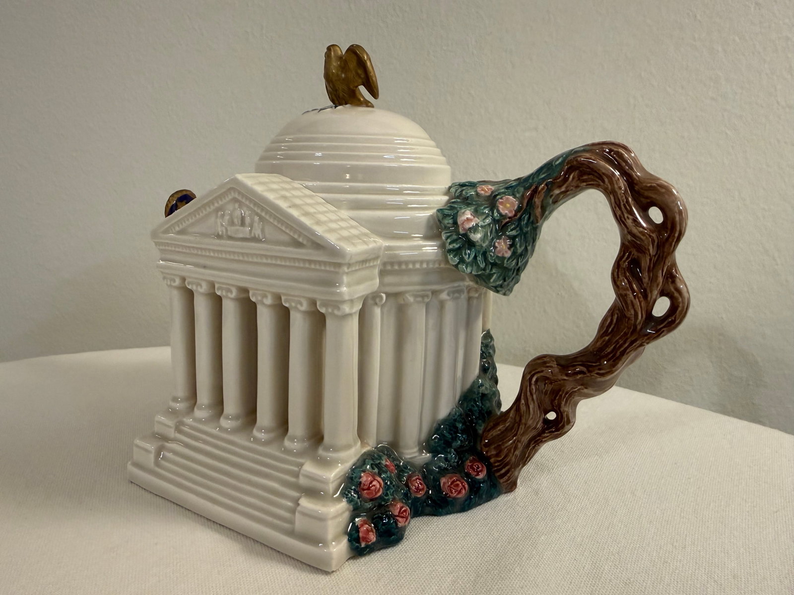 1990s Limited Edition "The Jefferson Memorial" Teapot With Lid Produced by Fitz and Floyd - 10