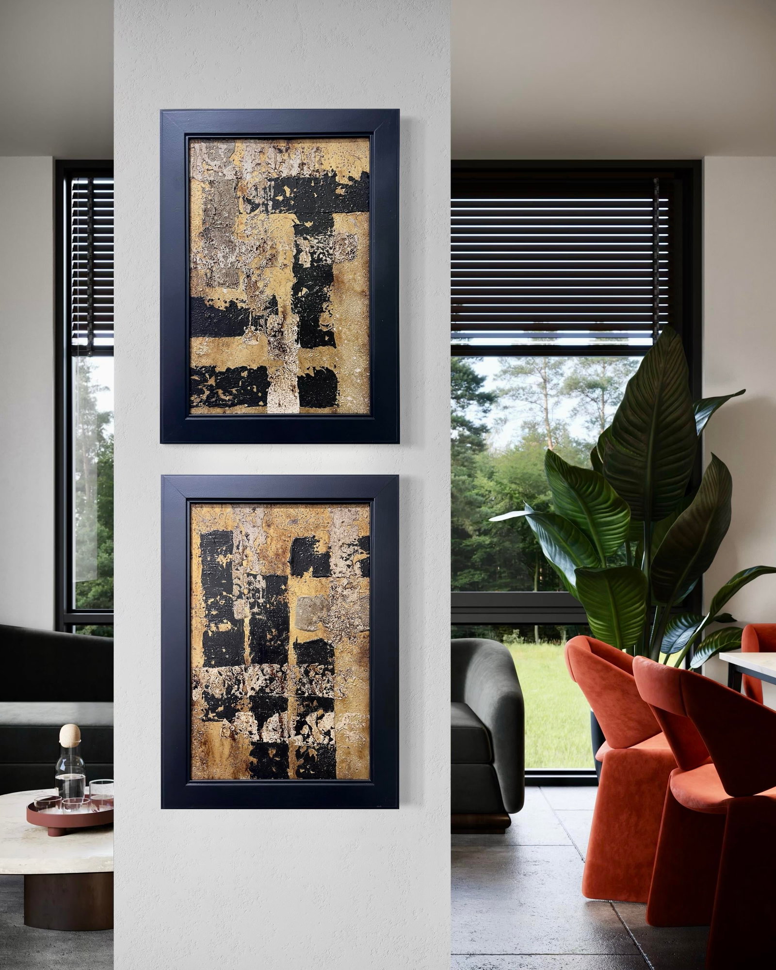 Apprehensive No. 2 - Original Abstract Painting by J. Kent Martin - 10