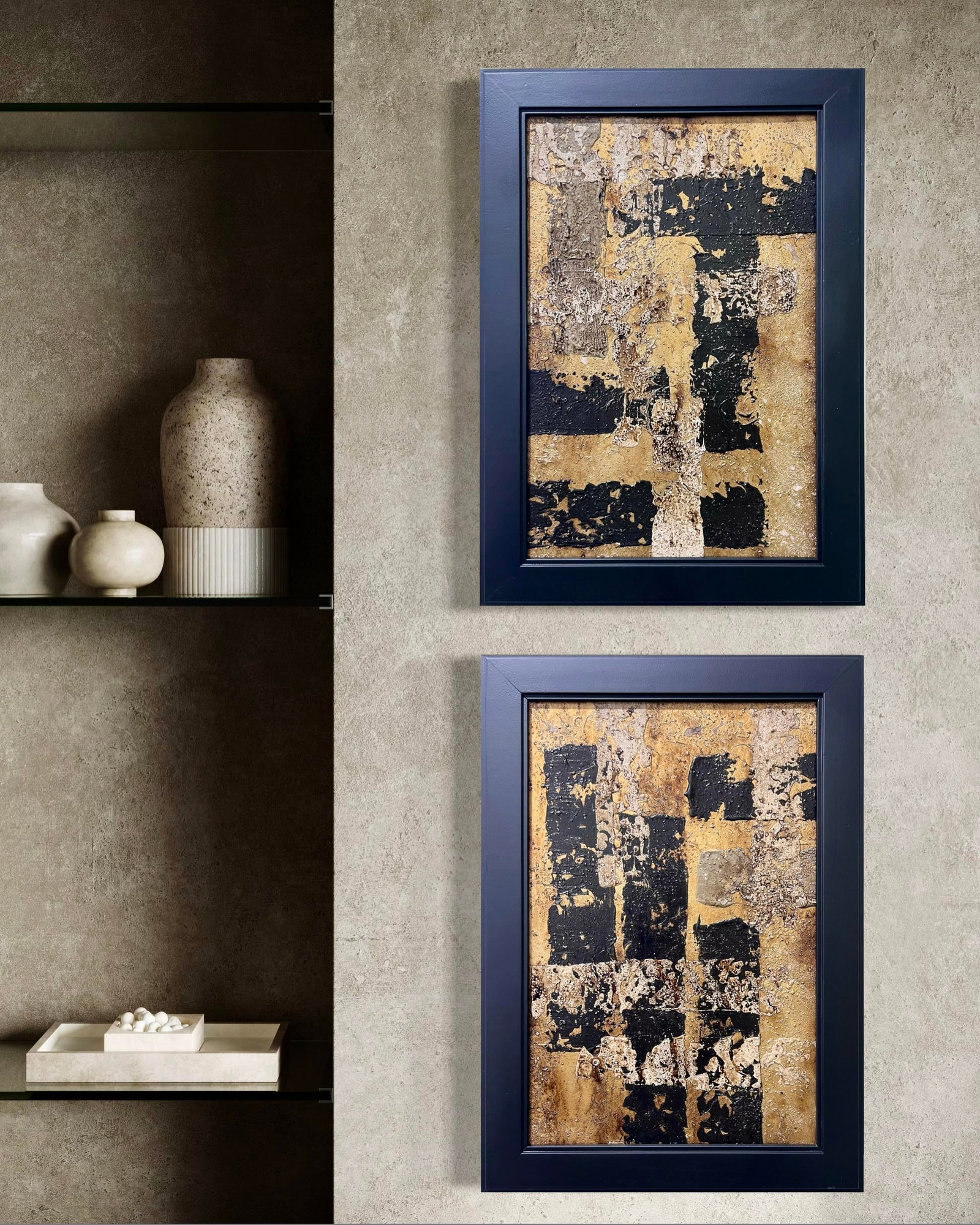 Apprehensive No. 2 - Original Abstract Painting by J. Kent Martin - 11
