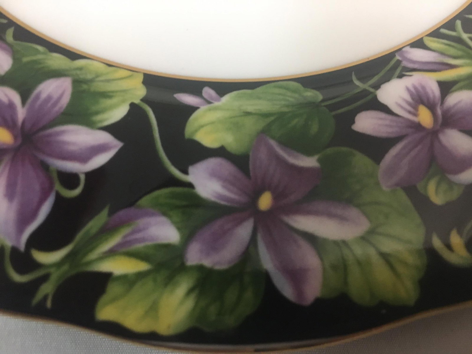 Royal Albert Provincial Flowers Porcelain Violets 18 Piece Dessert Set - 10