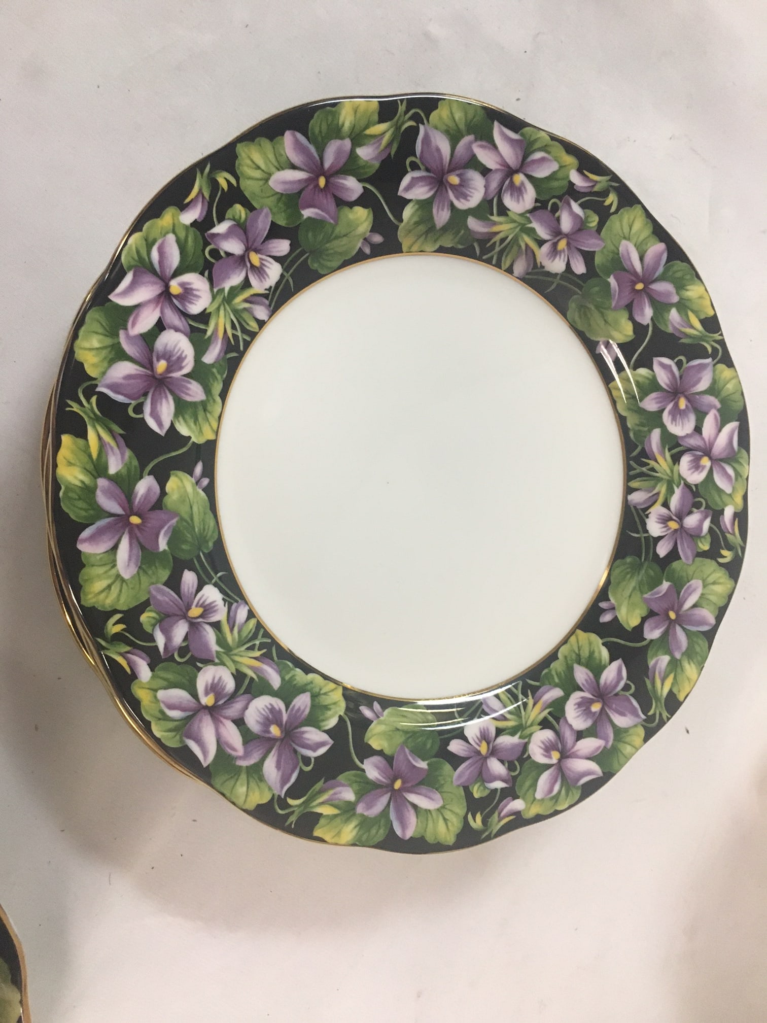 Royal Albert Provincial Flowers Porcelain Violets 18 Piece Dessert Set - 4