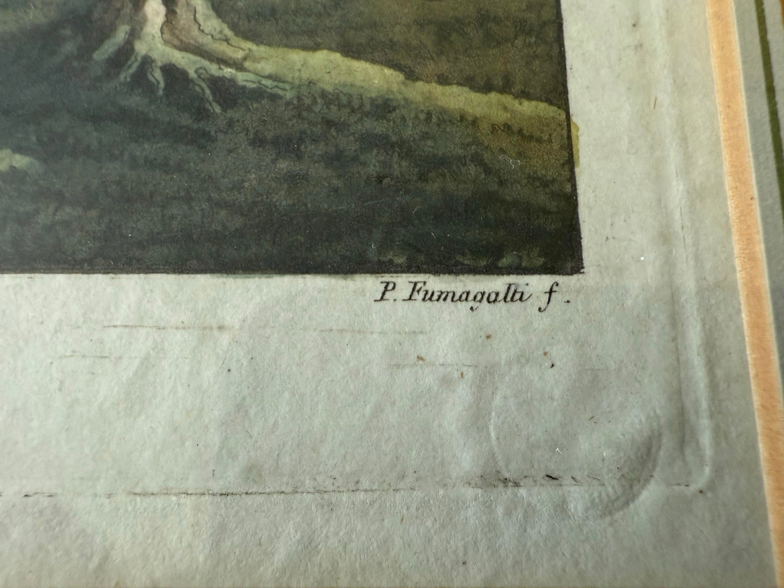 Antique Framed Mount Vernon Estate Etching by Paolo Fumagalli - 8