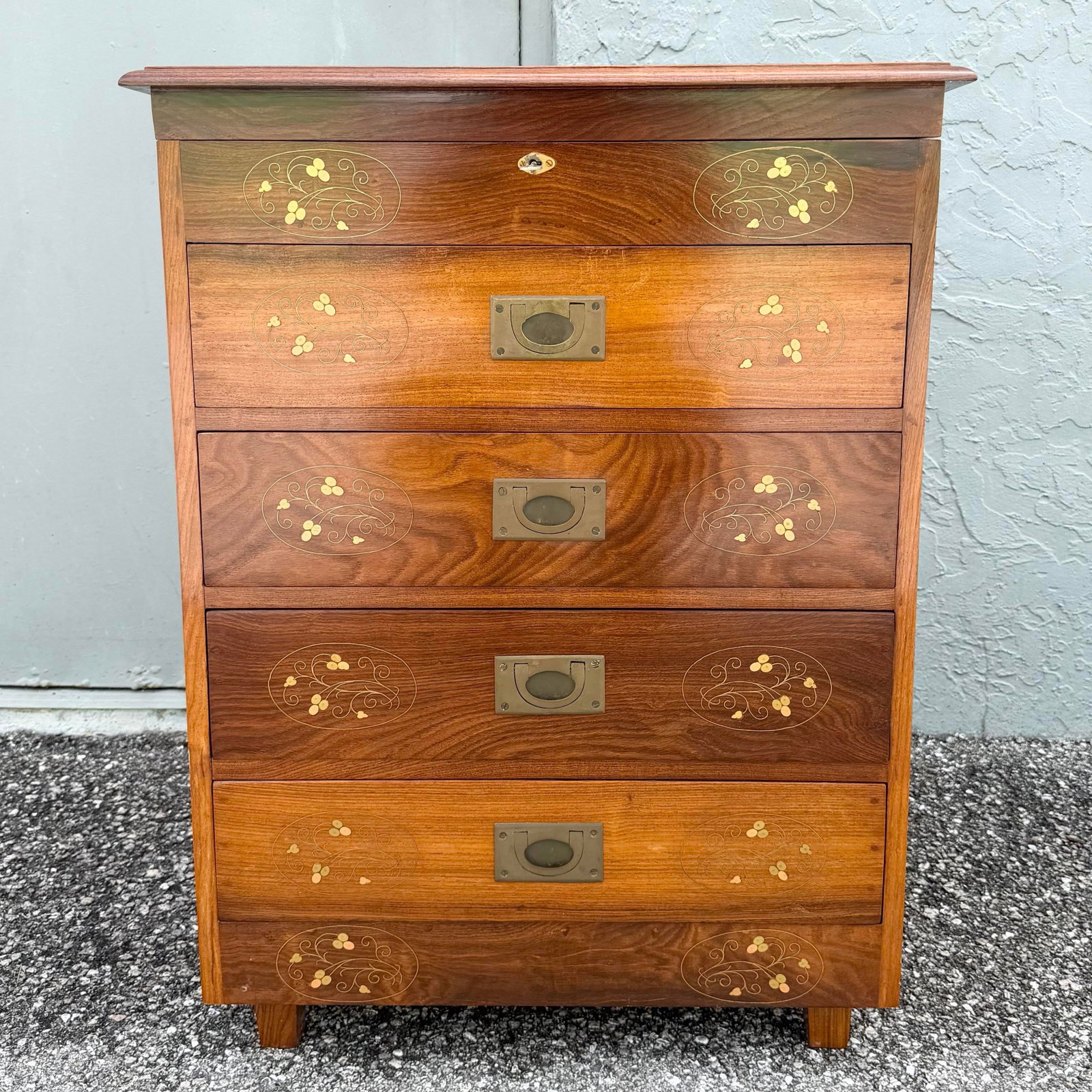 Vintage Italian Style Wooden Jewelry/Silverware Chest - 2