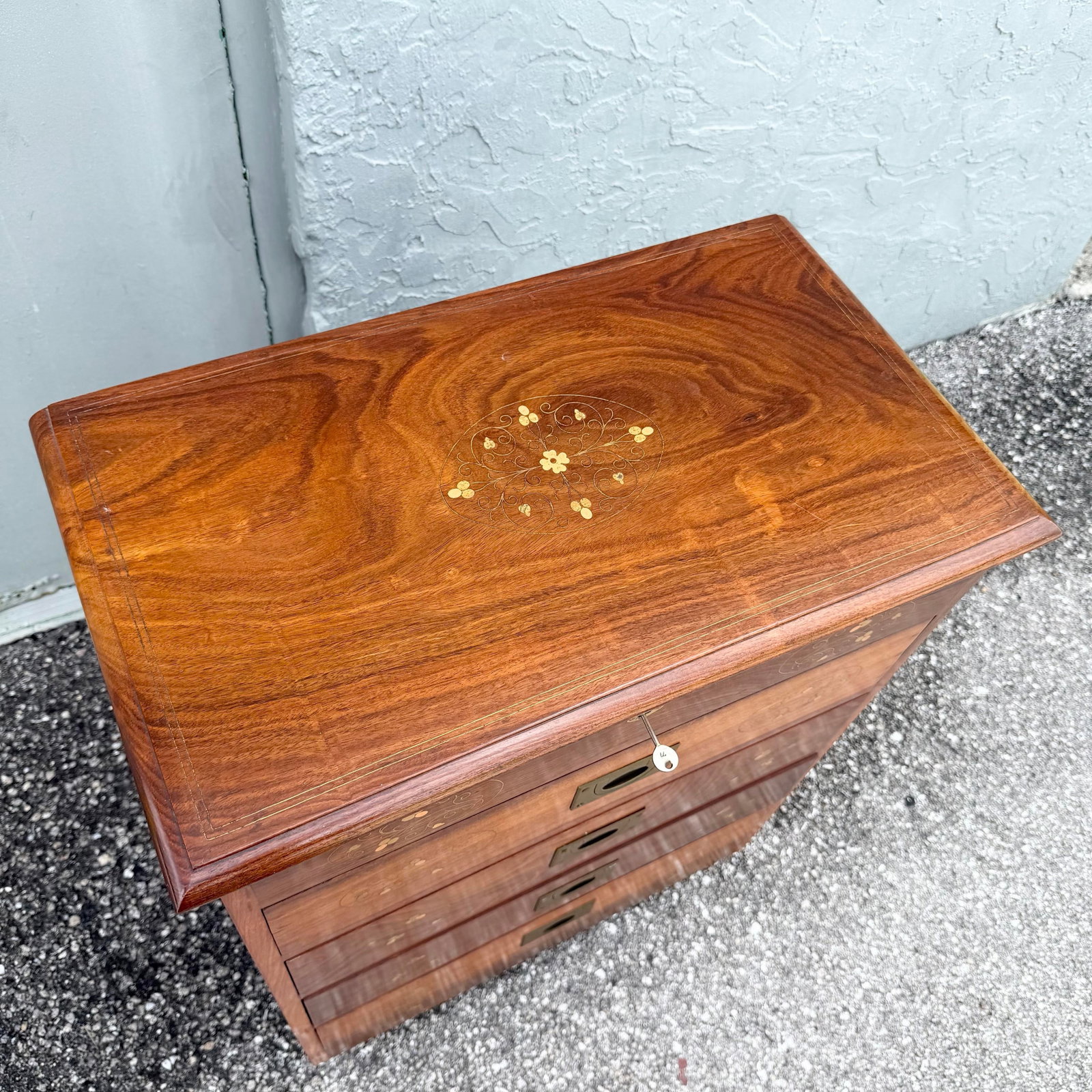 Vintage Italian Style Wooden Jewelry/Silverware Chest - 3