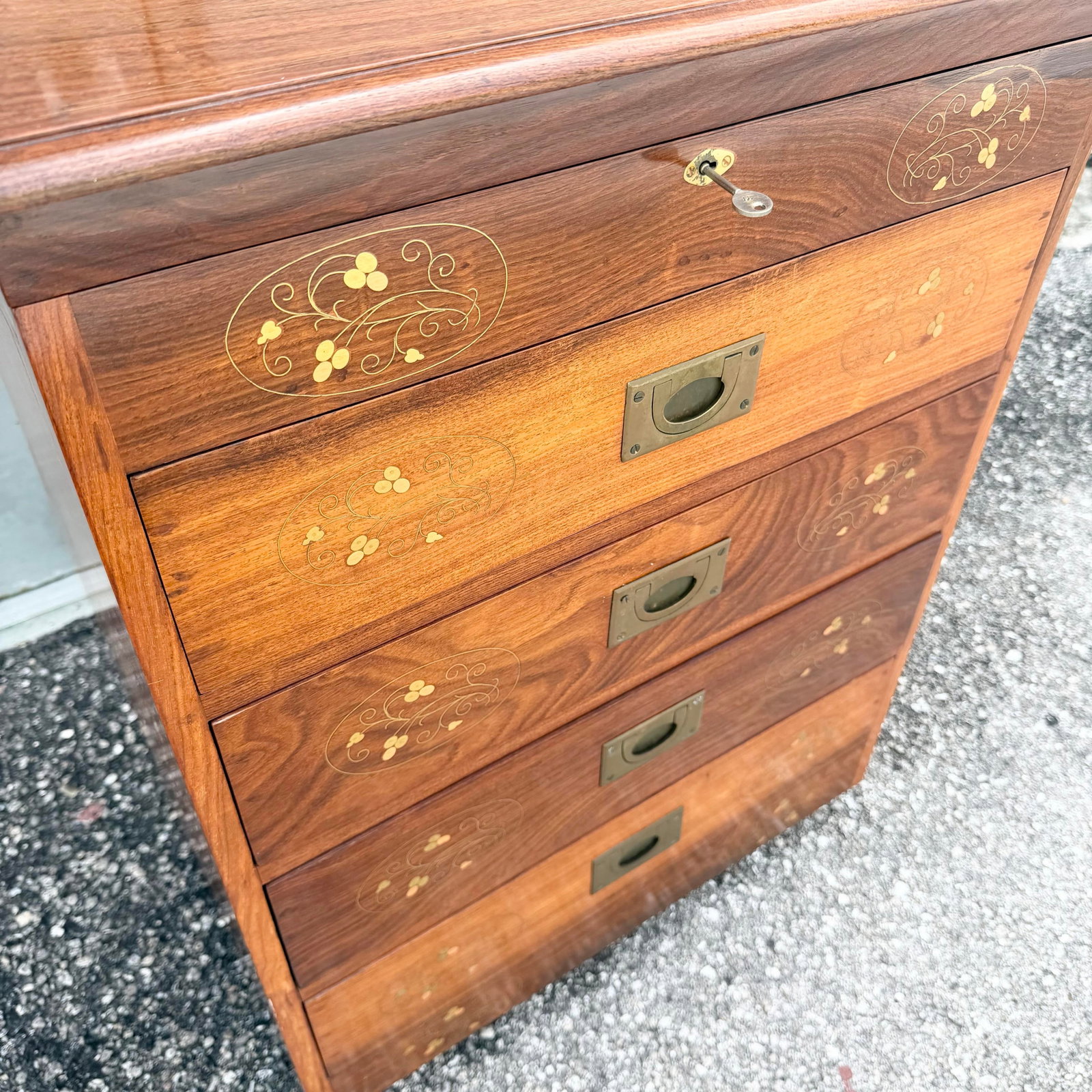 Vintage Italian Style Wooden Jewelry/Silverware Chest - 5