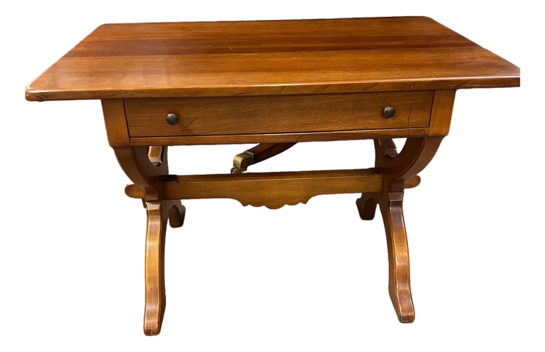 Stickley Furniture Cherry Sofa Coffee Table Two Sided Drawer (1 of 7)