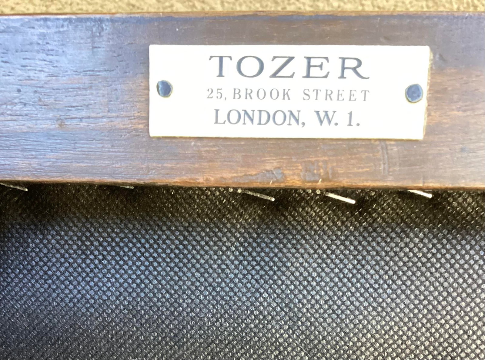 Queen Anne Style Walnut Bench by Charles Tozer C 1910 W Removable Seat - 2