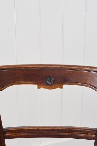 Antique Edwardian Bentwood Occasional Chair With Hand Tied Cane Seat - 3