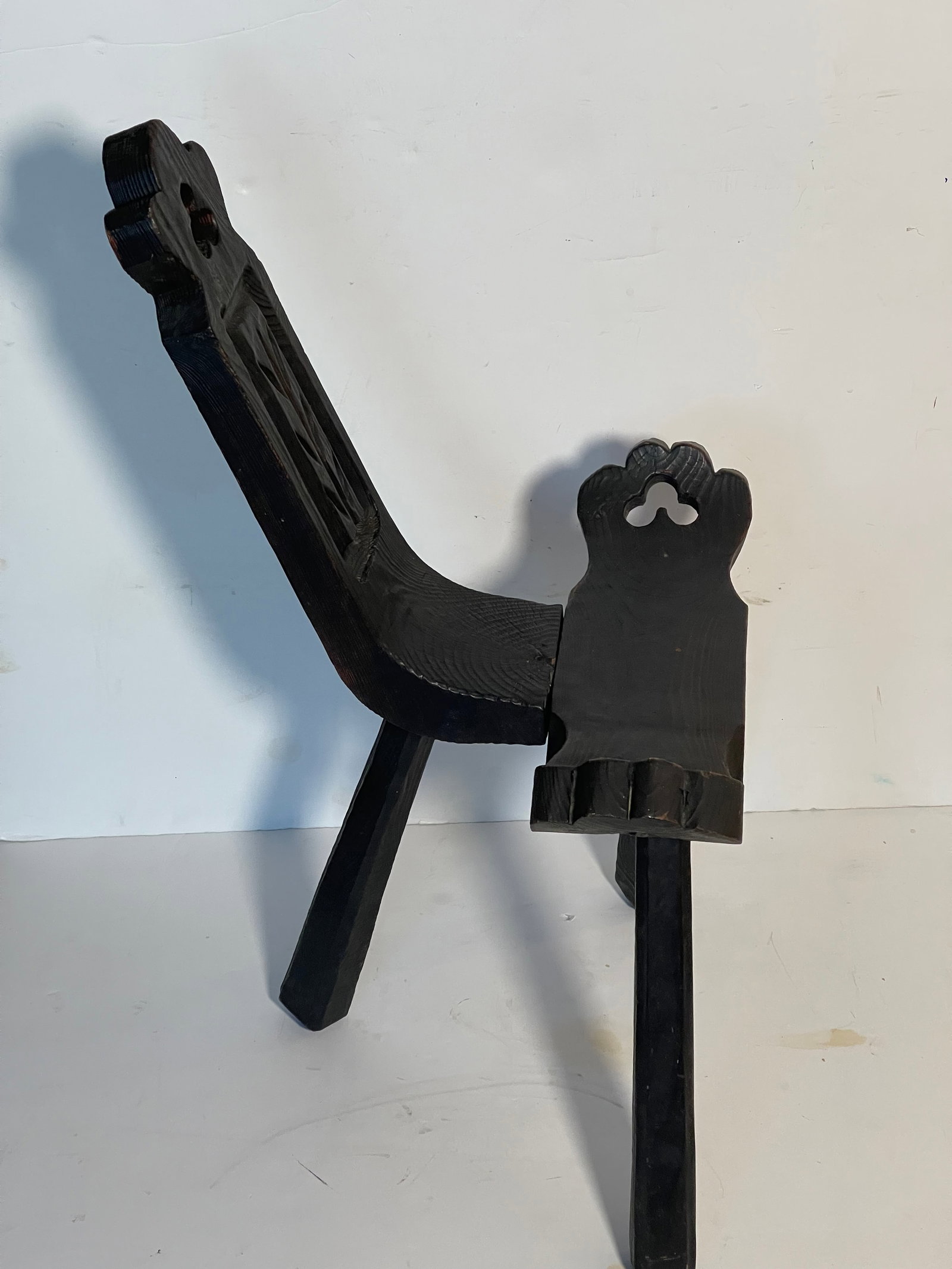 Antique Spanish Architectural Tripod Chair - 6