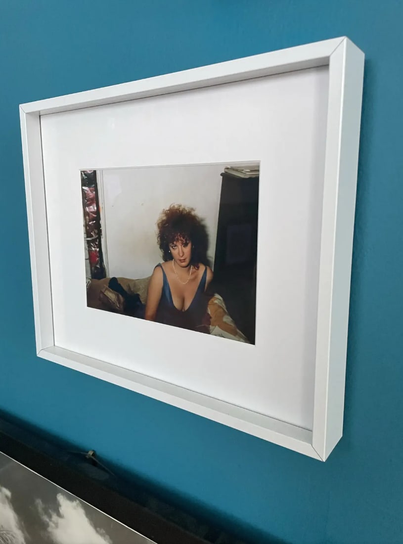 Nan Goldin Self Portrait in Blue Dress, New York City 1985 - Signed/Framed - 2